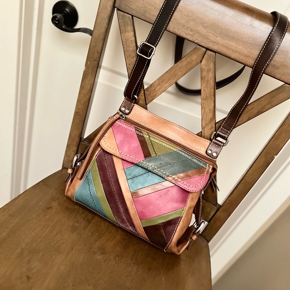 Fossil Patchwork Shoulder Bag - image 5